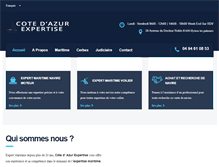 Tablet Screenshot of cote-azur-expert-maritime.com